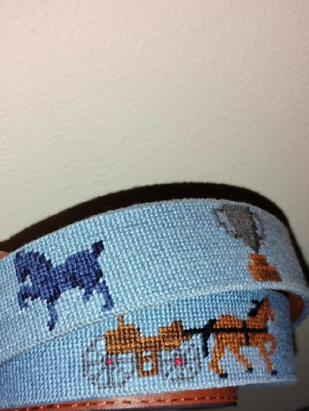 Smathers & Branson Needlepoint Belt